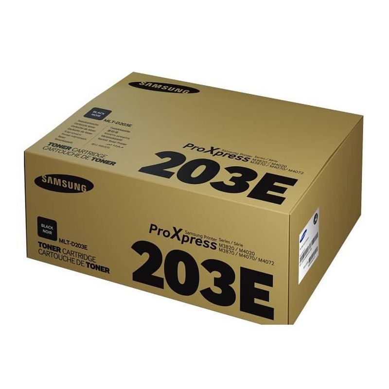 Foto van Samsung mlt-d203e zwarte tonercartridge met hoog rendement (su885a) voor m3820 / m3870 / m4020 / m4070