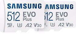 Foto van Samsung evo plus microsdxc 512gb - duo pack