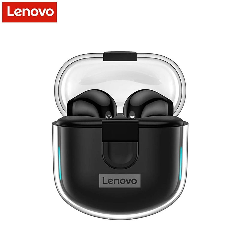 Foto van Lenovo thinkplus livepods lp12 - draadloze bluetooth oortjes - zwart