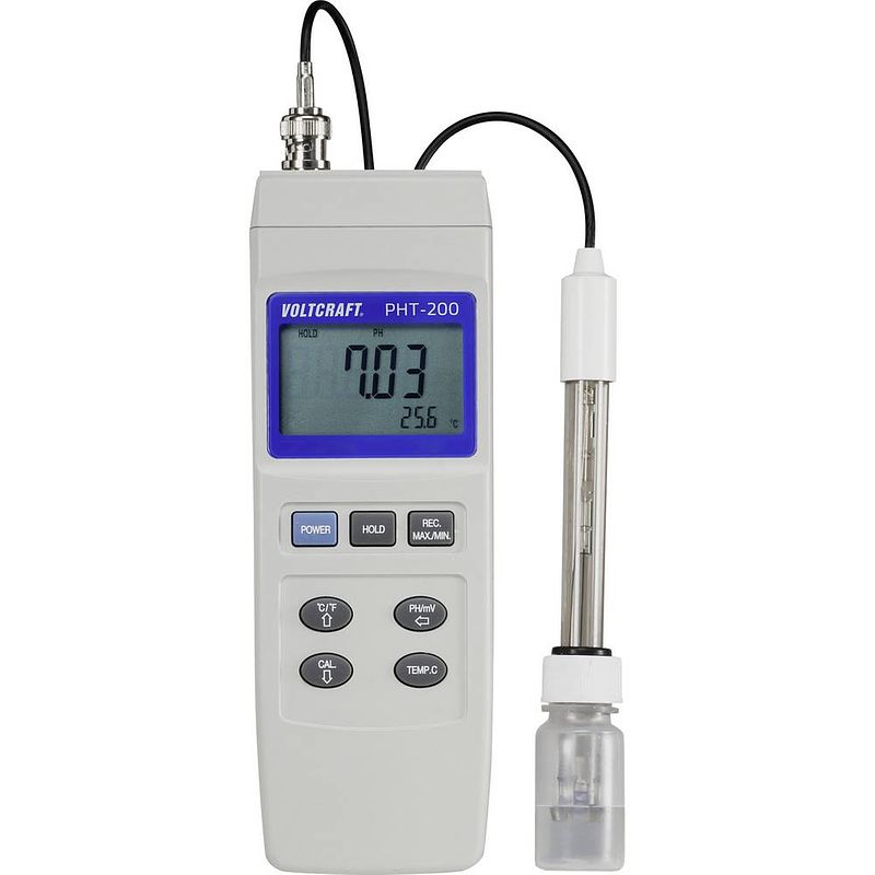 Foto van Voltcraft pht-200 combimeter ph-waarde, redox (orp)