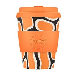 Foto van Ecoffee cup no to nooptlets pla - koffiebeker to go 350 ml - orange siliconen