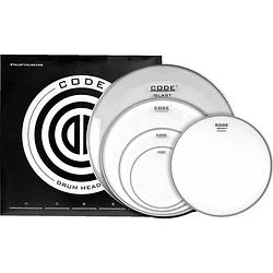 Foto van Code drum heads generator clear rock set drumvellen set 10-12-16-14-22