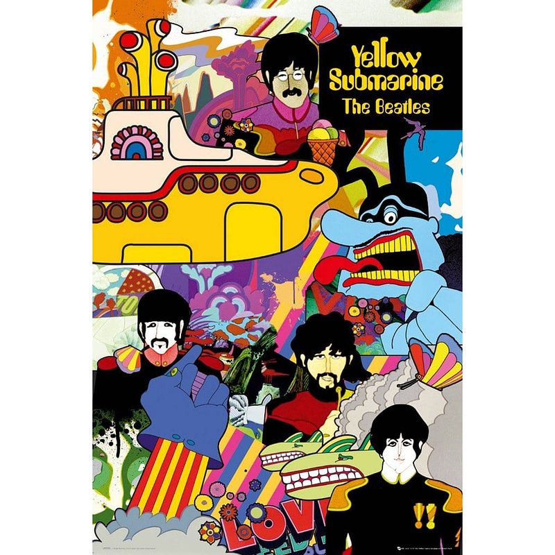 Foto van Gbeye the beatles yellow submarine poster 61x91,5cm