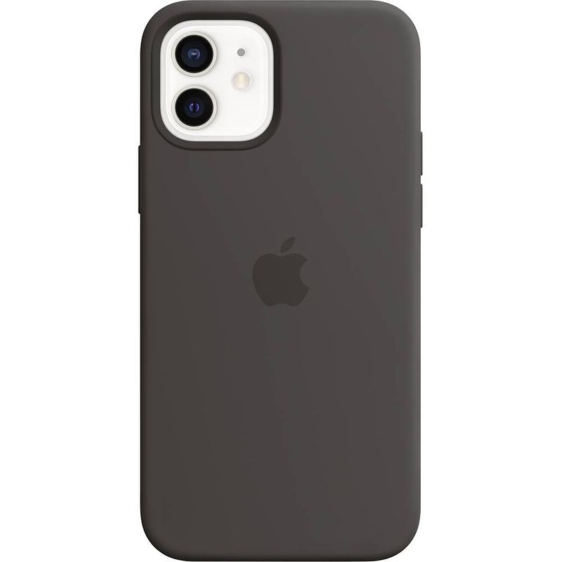 Foto van Apple iphone 12 12 pro siliconen hoesje met magsafe - zwart
