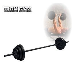 Foto van Iron gym verstelbare halterset - aerobic pump set 20 kg - 25 mm