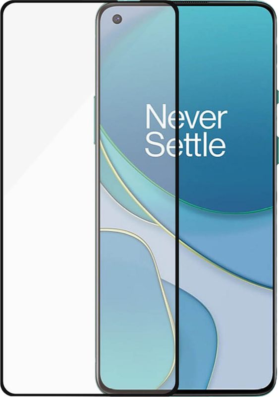 Foto van Panzerglass case friendly oneplus 9 screenprotector glas zwart