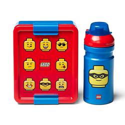 Foto van Lego lunchset iconic 2-delig rood/blauw