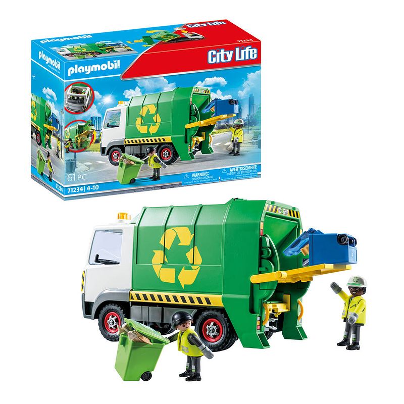 Foto van Playmobil city life recycling vrachtwagen 71234