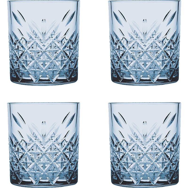 Foto van Pasabahce tumbler timeless 35.5 cl blauw 4 stuk(s)