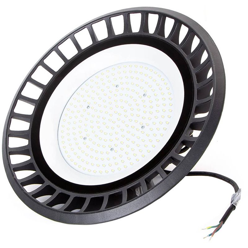 Foto van Led ufo high bay 200w - aigi retri - magazijnverlichting - waterdicht ip65 - natuurlijk wit 4000k - aluminium