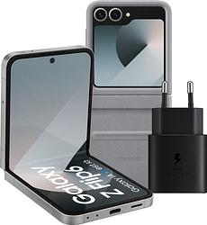 Foto van Samsung galaxy z flip 6 256gb zilver 5g + accessoirepakket