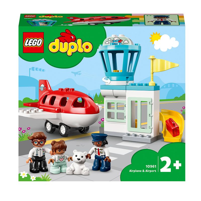 Foto van Lego duplo town vliegtuig & vliegveld set 10961