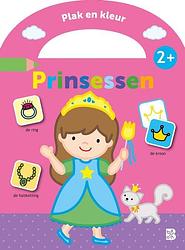 Foto van Stickerkoffertjes: plak en kleur prinsessen 2+ - paperback (9789403234656)