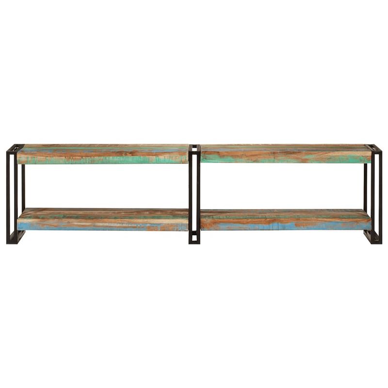 Foto van The living store tv-kast - massief gerecycled hout - metalen frame - 160 x 30 x 40 cm