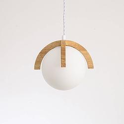 Foto van Bussandri lighting - scandinavische hanglamp - hout - scandinavische - e14 - l:cm - voor binnen - woonkamer - eetkamer -