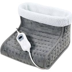 Foto van Botti grigio elektrische voetenwarmer met 3 warmtestanden en extra snelle opwarming- voetenzak - 100w - grijs
