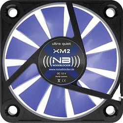 Foto van Noiseblocker blacksilent xm-2 pc-ventilator zwart, blauw (transparant) (b x h x d) 40 x 40 x 10 mm