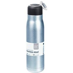 Foto van Rvs thermosfles / isoleerfles voor onderweg 550 ml lichtblauw - thermosflessen