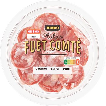 Foto van Jumbo fuet plakje comte 55g aanbieding bij jumbo | 3 voor 6.00