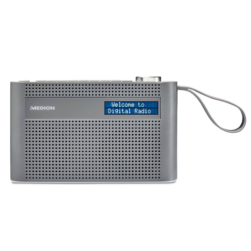 Foto van Medion e66325 - dab+ draagbare radio met bluetooth - grijs