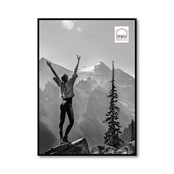 Foto van Haes deco - kunststof fotolijst 50x70 zwart easy frame - ef8b