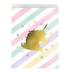 Foto van Witbaard uitdeelzakjes unicorn sparkle junior papier 10 stuks