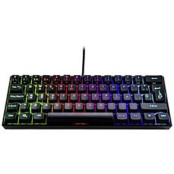 Foto van Surefire gaming kingpin m1 gaming-toetsenbord kabelgebonden, usb verlicht, multimediatoetsen qwerty, spaans zwart