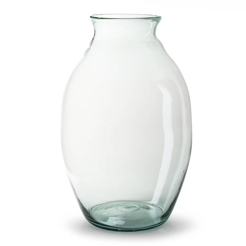 Foto van Bloemenvaas - eco glas transparant - h55 x d36 cm - vazen