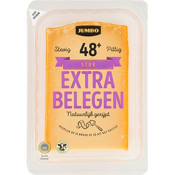 Foto van Jumbo gouda holland extra belegen kaas 48+ stuk 525g