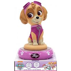 Foto van Nickelodeon nachtlamp 3d paw patrol skye led 15 x 13,5 cm roze