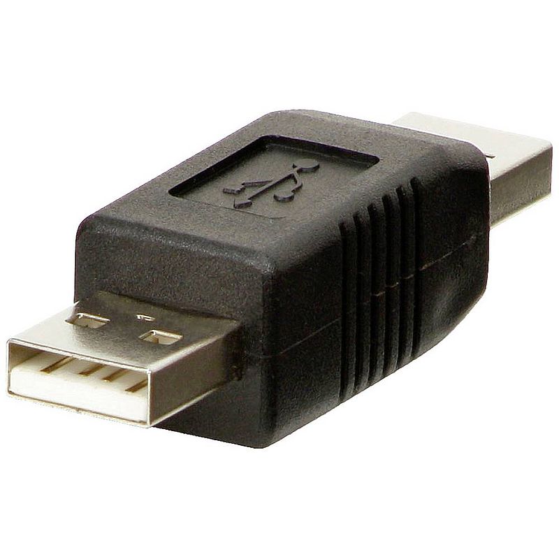 Foto van Lindy usb 2.0 adapter [1x usb-a 2.0 stekker - 1x usb-a 2.0 stekker] 71229