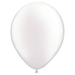 Foto van 25x parel witte qualatex ballonnen - ballonnen