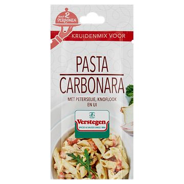 Foto van Verstegen kruidenmix pasta carbonara voor 2 personen 15g bij jumbo