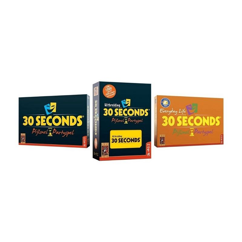Foto van Spellenbundel - 3 stuks - 30 seconds & 30 seconds uitbreiding -&30 seconds everyday life