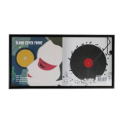 Foto van Lp vinyl platen wissellijst voor 7 inch singles - inlijsten lp vinyl elpee single platen 7 inch - lijst voor 2 stuks