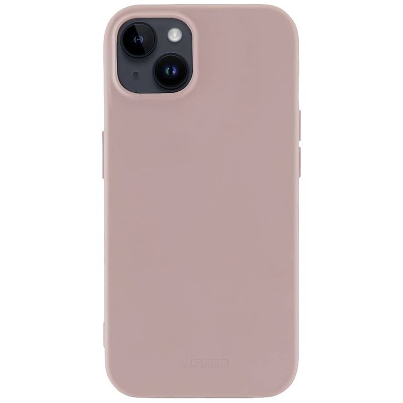 Foto van Hama fantastic feel backcover apple iphone 15 huidkleur