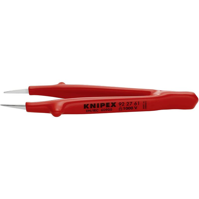 Foto van Knipex 92 27 61 vde-pincet spits, extra fijn 130 mm