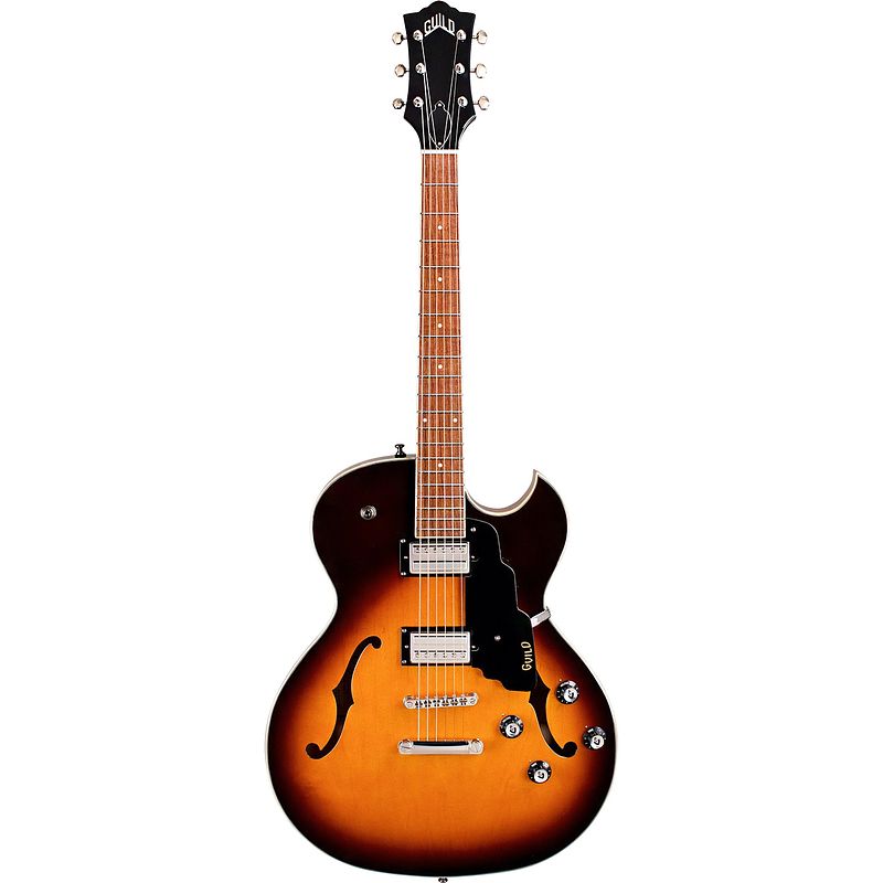 Foto van Guild newark st. collection starfire i sc antique burst semi-akoestische gitaar