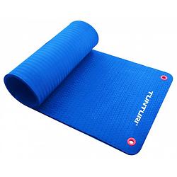 Foto van Tunturi fitnessmat pro 180 x 60 cm blauw