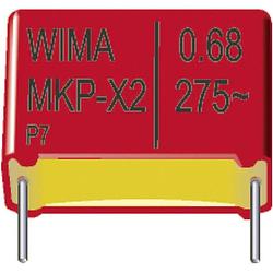 Foto van Wima mkp1j041006g00mssd 198 stuk(s) mkp-foliecondensator radiaal bedraad 1 µf 630 v/dc 20 % 27.5 mm (l x b x h) 31.5 x 17 x 29 mm bulk