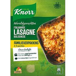 Foto van Knorr wereldgerechten maaltijdpakket italiaanse lasagne bolognese xxl 351g bij jumbo