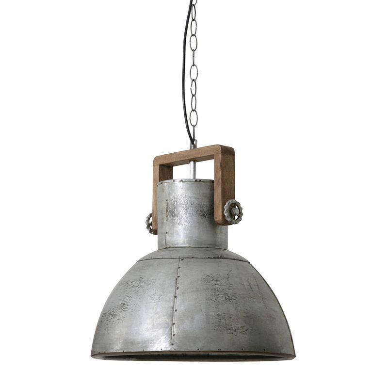 Foto van Light & living - hanglamp shelly - 40x40x45 - zilver