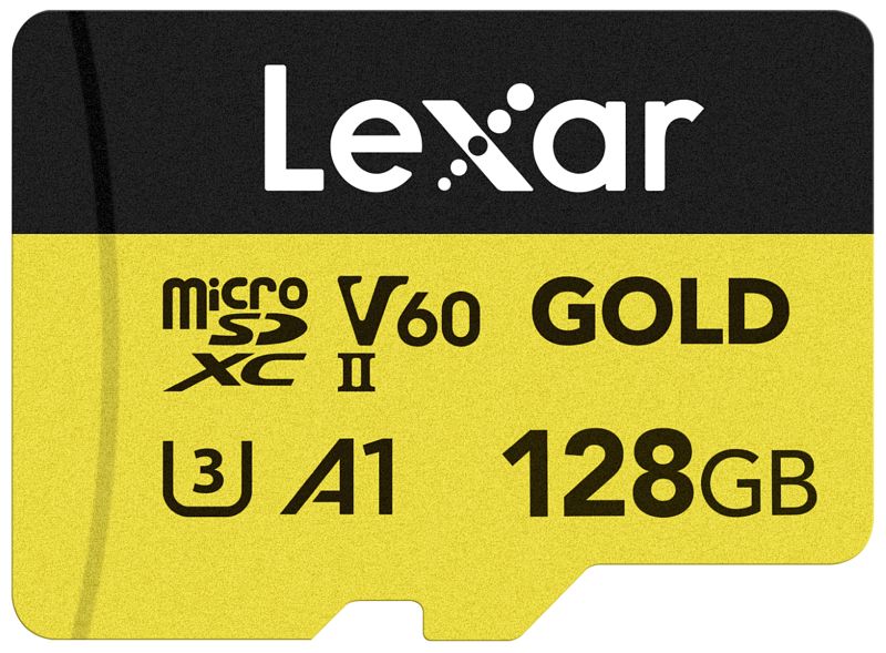 Foto van Lexar professional gold 128gb microsdxc 280mb/s