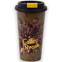 Foto van Travel mug - 450 ml - koffiebeker to go - mok koffie of thee - reisbeker, koffiebeker - coffee to go beker - cruising tr