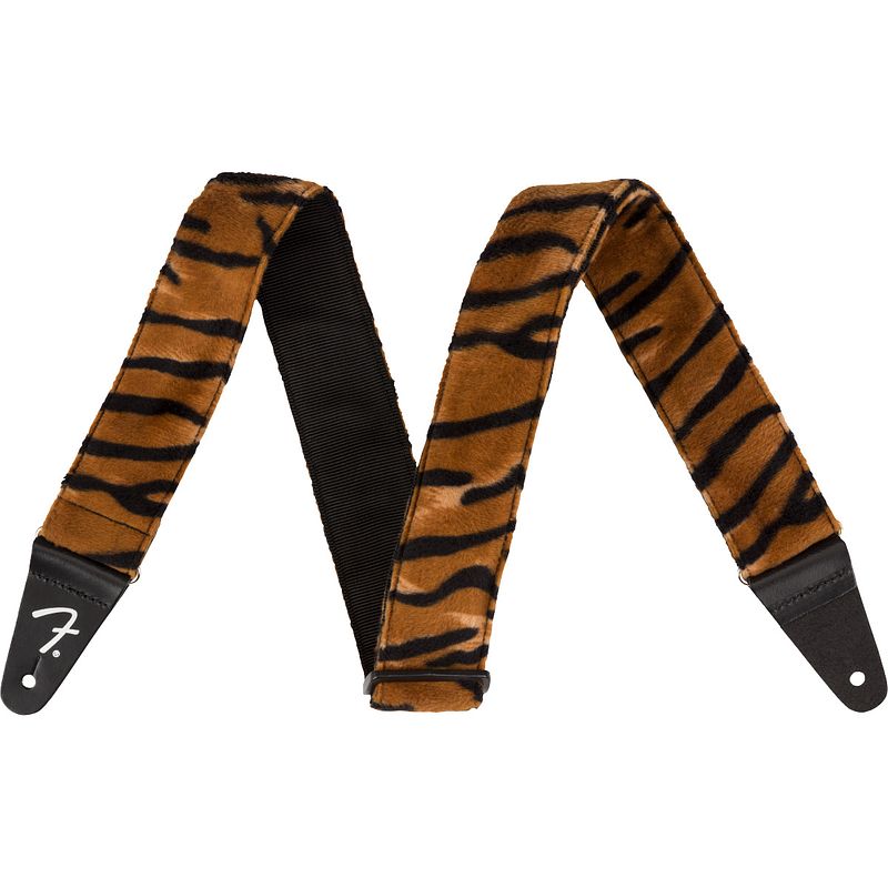 Foto van Fender wild animal print straps tiger gitaarband