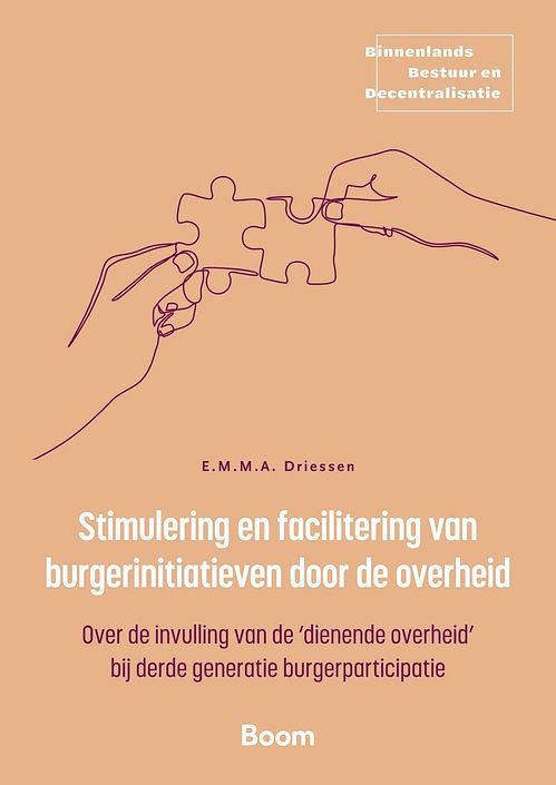 Foto van Stimulering en facilitering van burgerinitiatieven door de overheid - e.m.m.a. driessen - ebook