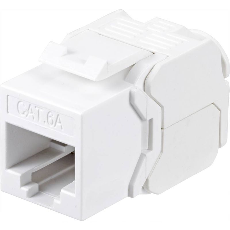 Foto van Renkforcenetwerkadaptercat 6a utp 500 mhz keystone [1x rj45-bus - 1x rj45-bus]