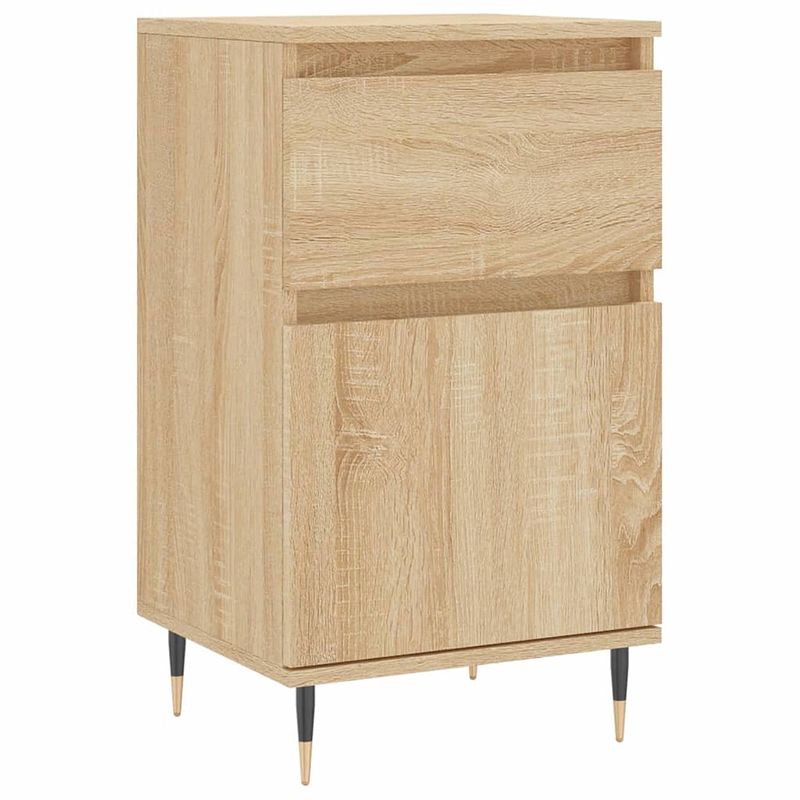 Foto van Vidaxl dressoir 40x35x70 cm bewerkt hout sonoma eikenkleurig