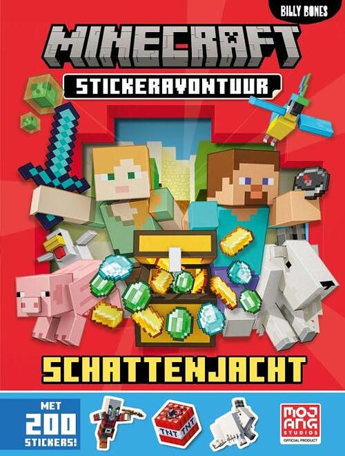 Foto van Minecraft stickerboek - op schattenjacht! - mojang - paperback (9789030508748)