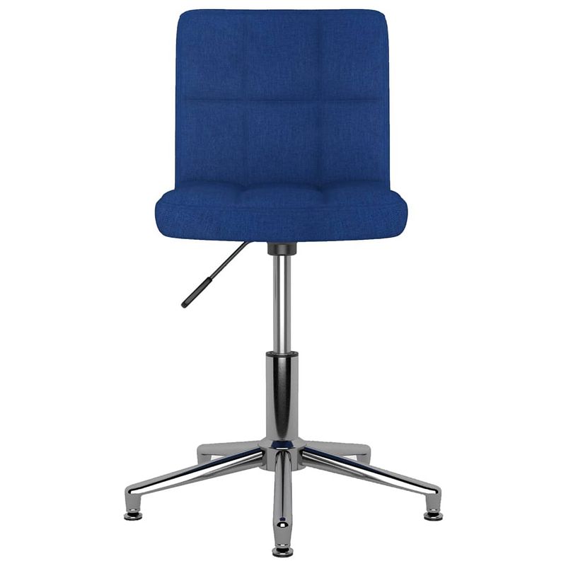 Foto van The living store draaibare eetkamerstoelen - blauw - 40x47x74.5-88.5 cm